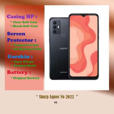 Sharp Aquos V6 2022 - 6.52 inch - Case - Screen Protector - Battery - Dll Hydrogel