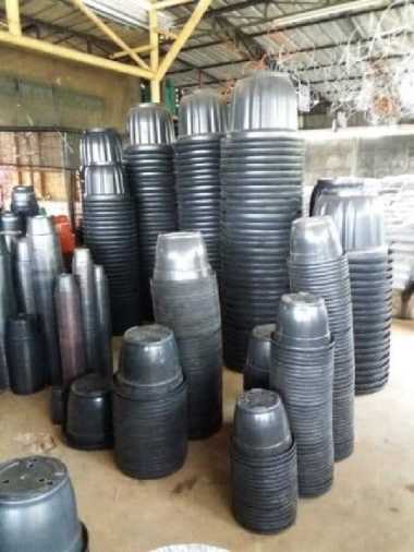 pot tanaman 50cm//pot plastik besar cempaka&tatakan.