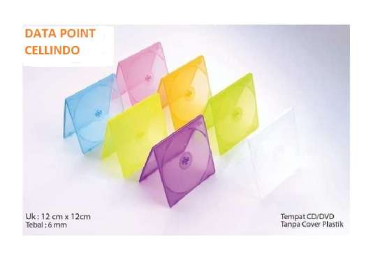 Case Casing CD single / Kotak VCD PP Slim Plastik Warna Warni / CD Box Ungu