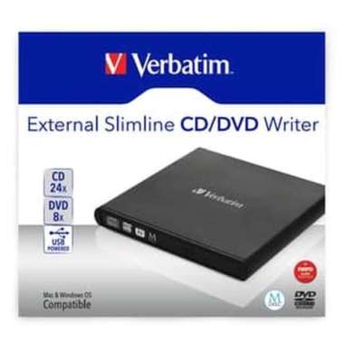 Verbatim External Slimline CD DVD Writer 98938