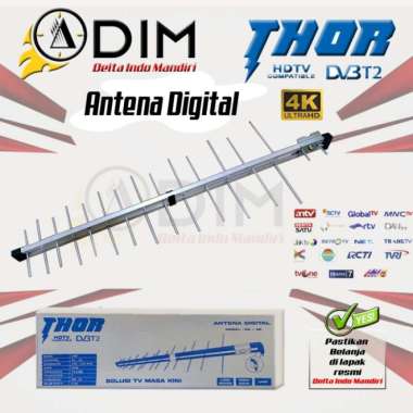 Antena Tv Digital Outdoor Thor Da-28 Smart Set Top Box, Lcd Terbaik Original 100% (Kode 8009)) Multi