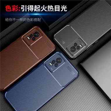 Case Vivo V21e Vivo V21 4G Case Softcase Rugged Armor Original Biru