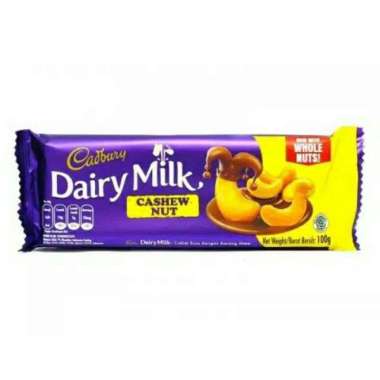 Promo Harga Cadbury Dairy Milk Cashew Nut 100 gr - Blibli