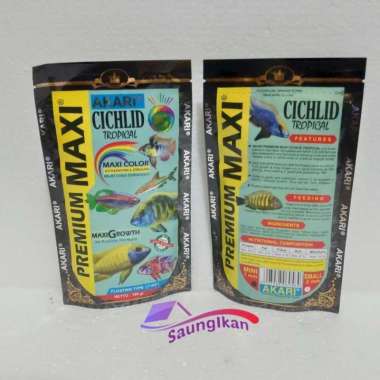 Pakan Ikan AKARI Premium Maxi AKARI CICHLID TROPICAL 1mm 100 gram