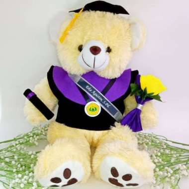 RSS66 - BONEKA WISUDA TEDDY BEAR BESAR 50CM TEDDY BEAR WISUDA BUKET BU