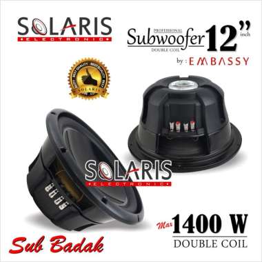 SUBWOOFER 12 Inch SUPER BADAK DOUBLE COIL EMBASSY ES- 309D