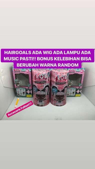 Boneka LOL Surprise/LOL SURPRISE HAIR GLOAS/MAINAN ANAK LOL SURPRISE