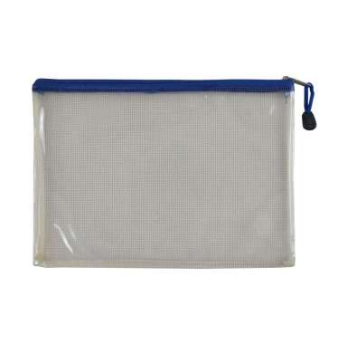 EAGLE Zipper Pocket B5 / Tempat Pensil / Pencil Case / Map Kain Resleting E 291 BIRU