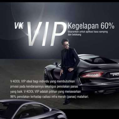Kaca Film Vkool V Kool Garansi Resmi SKKB VIP - Reguler Car - - Multicolor -