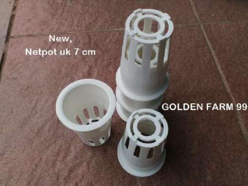 Netpot hidroponik uk 7 cm warna putih harga murah Putih