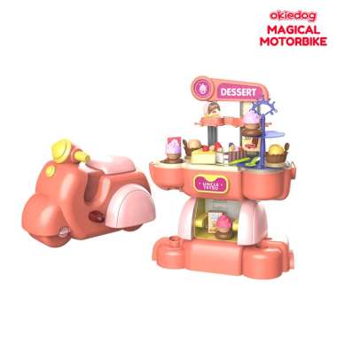 Okiedog Magical Motorbike  Dessert  - Mainan playhouse Vespa anak