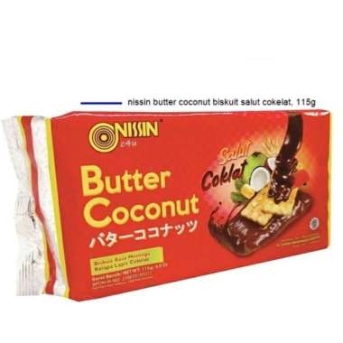 Promo Harga NISSIN Biscuits Butter Coconut Chocolate 115 gr - Blibli