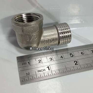 KNEE DRAT LUAR DALAM 1/2 STAINLESS SUS 304