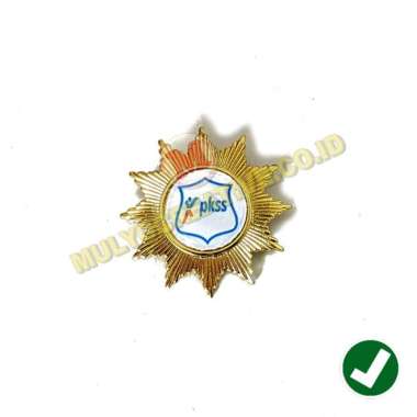 Pin Logo PKSS – Bros Atribut Kerja PKSS - Pin Bentuk Matahari - Peniti Mulyocreative