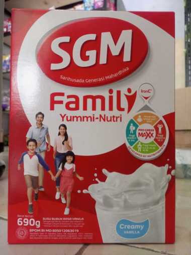 Promo Harga SGM Family Yummi Nutri Creamy Vanilla 690 gr - Blibli