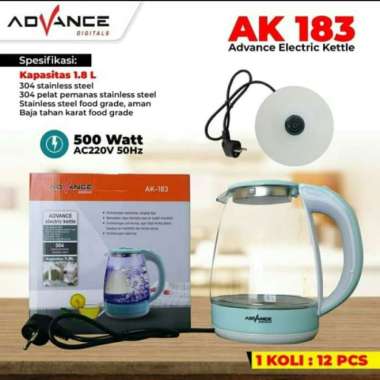 TEKO LISTRIK KETTLE ADVANCE AK-183 TEKO PORTABLE