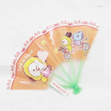 Kipas tangan lipat mini plastik