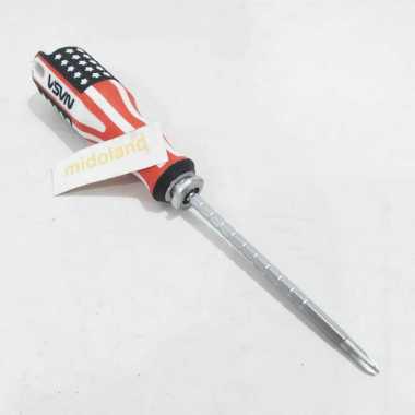 Obeng Bolak Balik Min Plus Bintik Mini kecil Panjang Pendek Amerika