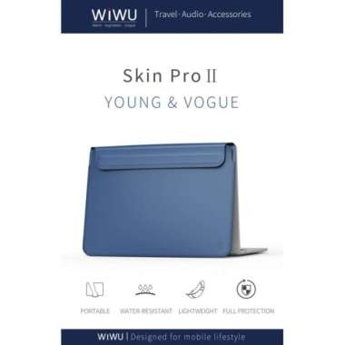 WIWU Skin Pro II PU Leather Sleeve for MacBook Pro 16 inch Tas Macbook BROWN