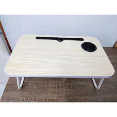 MEJA LIPAT MEJA BELAJAR ANAK MEJA LAPTOP MEJA SEKOLAH MEJA KOMPUTER KAKI MEJA DARI BESI CREAM