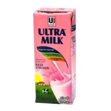 Ultra Milk Susu UHT Strowberry 250 Ml Kotak