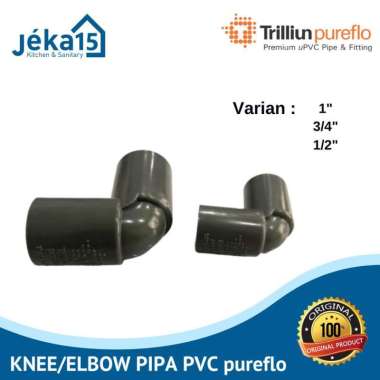 Sambungan Pipa 1 inch 1/2 inch | Keni Pipa | Elbow Pipa| Knee Pipa PVC 3/4inch