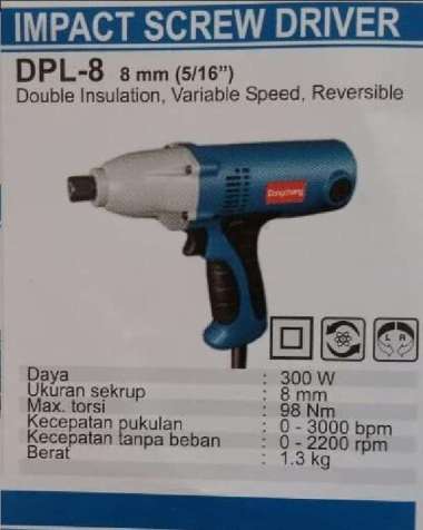 Dongcheng Impact Screw Driver 8mm DPL-8 300W