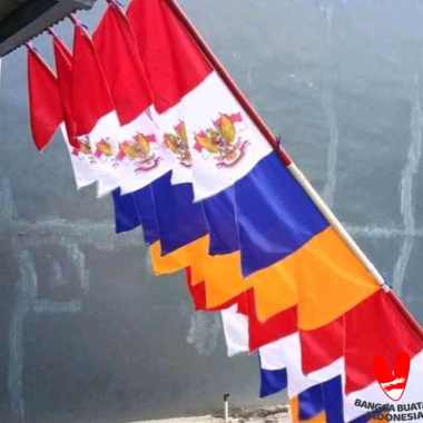 Bendera umbul umbul garuda Biru