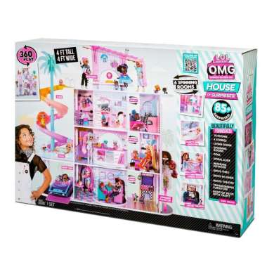 LOL Surprise OMG New Real Wood Doll House of Surprises Rumah Boneka Mainan Anak - Bisa untuk jual la