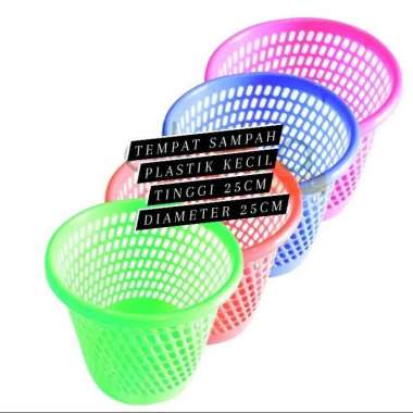 tempat sampah kecil/tong sampah plastik warna/kecil Ukuran Kecil