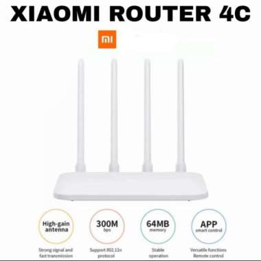 WIRELESS ROUTER MI ROUTER 4C WIFI ROUTER 300Mbps GARANSI RESMI