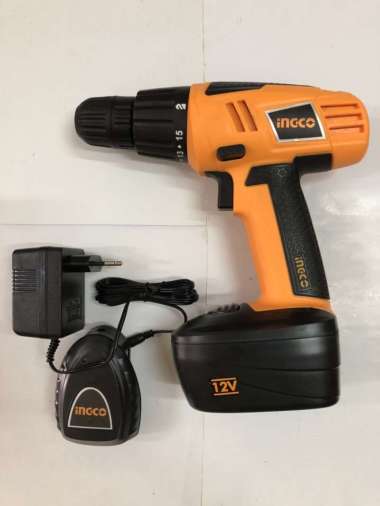 Cordless Drill / Bor Baterai INGCO 12 Volt