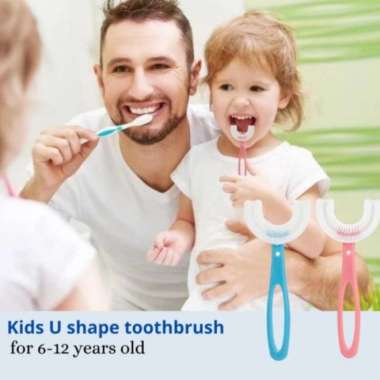 sikat gigi anak u shape toothbrush sikat gigi anak sikat gigi silikon