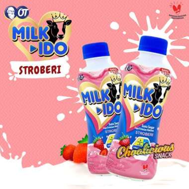 Promo Harga Milk Ido Susu Segar Strawberry 200 ml - Blibli