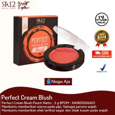 SR12 Perfect Cream Blush SR12 /Tahan Lama /Blush On /Cream Blush On / Warna Natural /Blush On Pink /