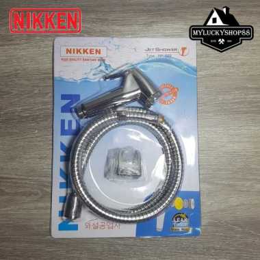 Nikken Jet Shower Chrome - Shower Cebok Silver Selang Flexible
