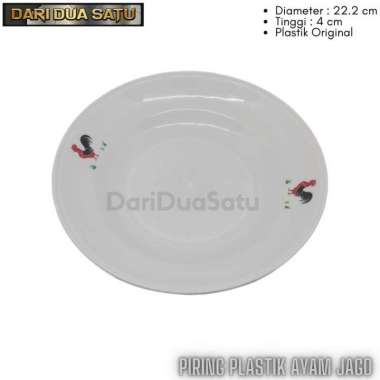 Piring Makan Plastik Ayam Jago Plastik Original Lentur Golden Ring