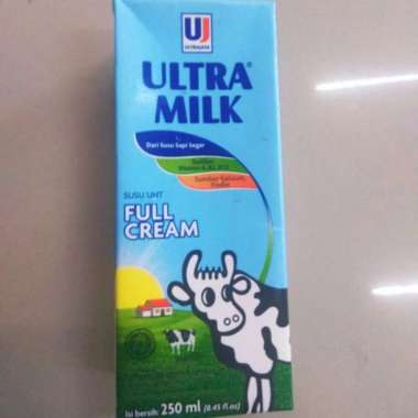 Promo Harga Ultra Milk Susu UHT Full Cream 250 ml - Blibli