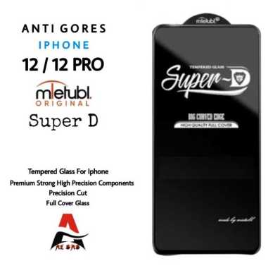 Tempered Glass iPhone 12 / iPhone 12 PRO Original Full Cover - SUPER D iPhone 12