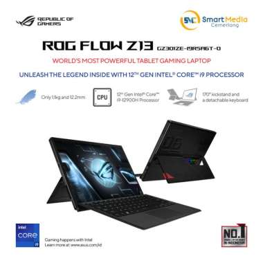 ASUS ROG FLOW Z13 GZ301ZE|i9 12900H|16GB|1TB SSD|RTX3050Ti|13"|W11+OHS