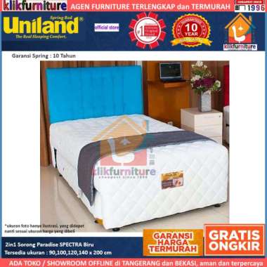 2in1 Anak Ranjang Sorong Paradise SPECTRA Uniland Springbed Set 120x200cm
