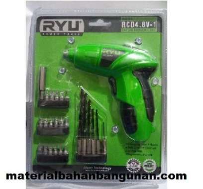 Bor Tangan Tanpa Kabel Colokan Mini 24 mata Bor Kayu Besi Obeng Ryu