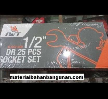 Kunci Sok Set 1/2 inch isi 25 pcs Mata Kunci Busi Sock Shock Shok IWT
