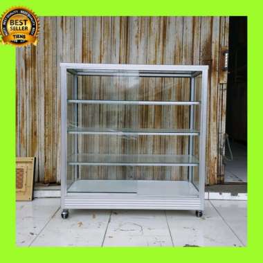 etalase kaca toko 1 meter