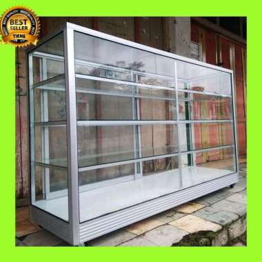 etalase kaca toko 2 meter