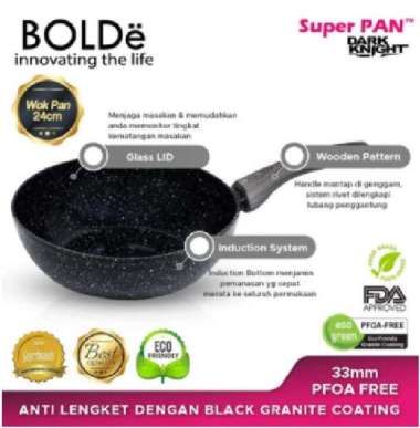 WOK 24CM BLACK BOLDE / WOK PAN GRANIT BOLDE