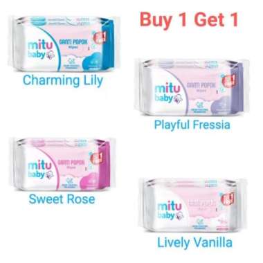 Tisu Basah Mitu Beli 1 Gratis 1 Tisu Basah Bayi Wipes Baby Tisu Ganti Popok Mitu Tisu Basah Lively V