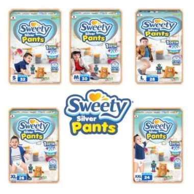 Sweety Silver Pants / Popok Bayi Sweety Bronze Comfort M 30