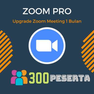 Zoom Meeting Pro 1 Bulan 300 Peserta Bulanan (30 Hari)