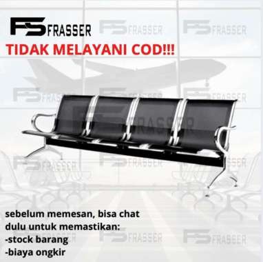 kursi bandara kursi tunggu 3 seat frasser 4seat silver